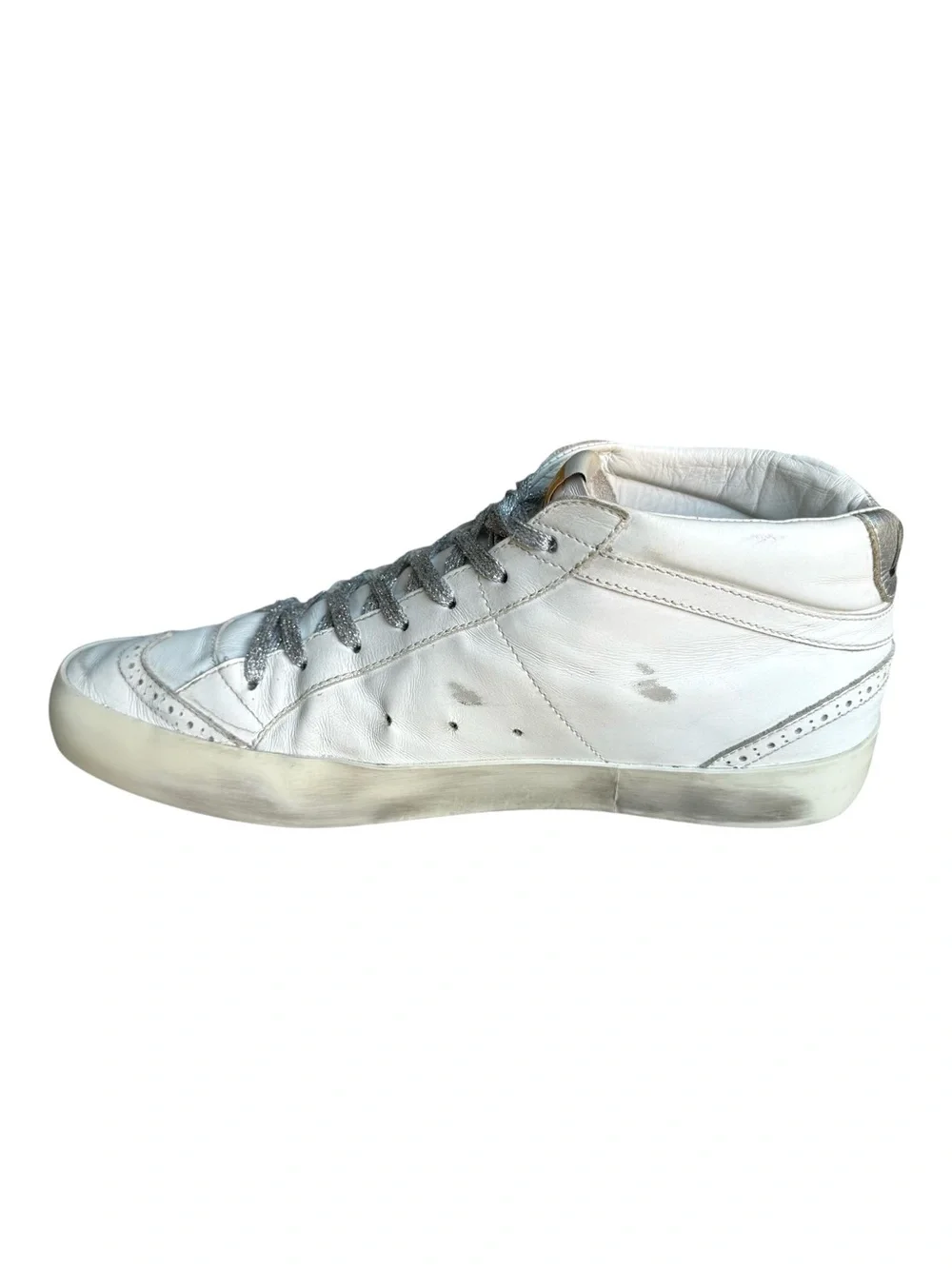 Golden Goose Mid Star Sneakers White Leather - Picture 8 of 15
